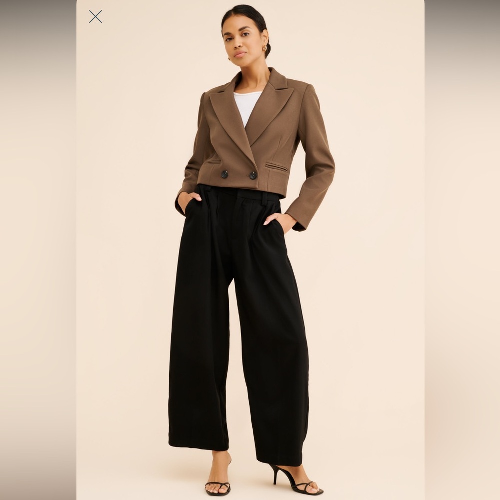 Avec Les Filles Brown Blazer